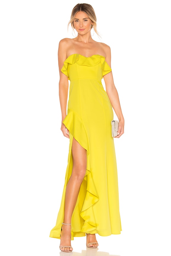 view 1 of 3 Redfield Gown in Yellow