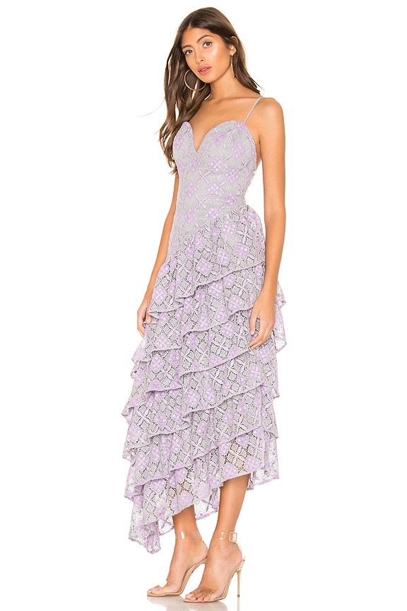 view 2 of 3 VESTIDO LARGO ORACLE in Purple & Silver