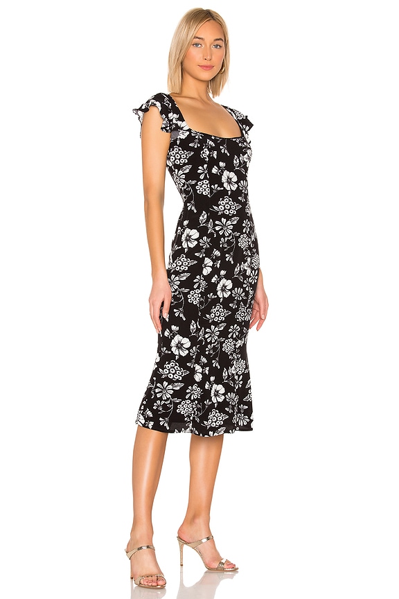 view 2 of 3 ROBE MI-LONGUE NIKKI in Black Woodland