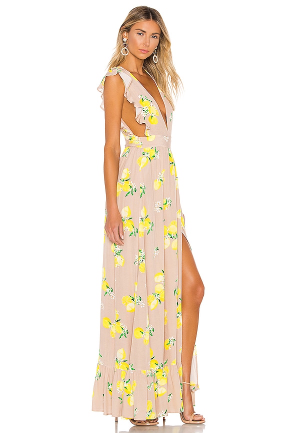 view 2 of 3 Sweet Pea Dress in Tan Lemon