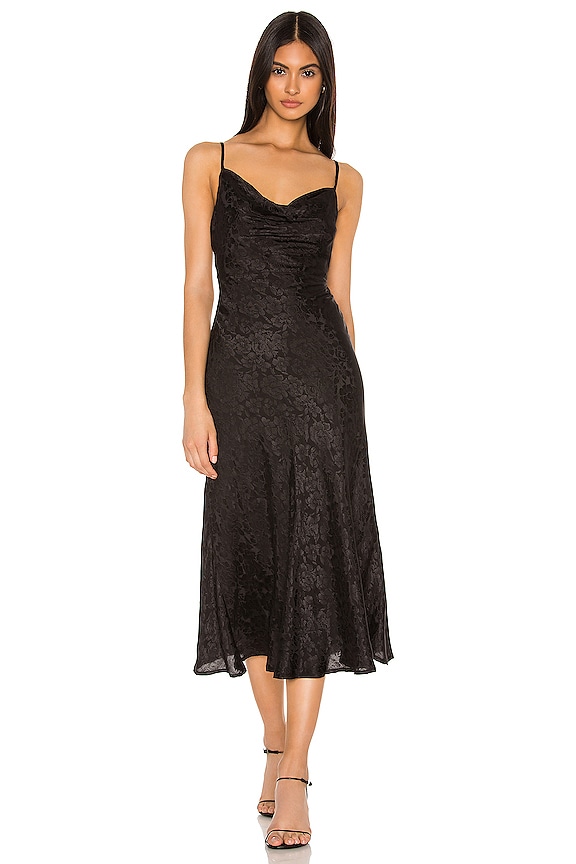 MAJORELLE Adeline Midi Dress in Black | REVOLVE