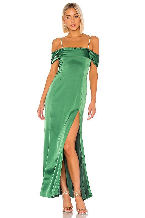 MAJORELLE Mitchell Gown in Jewel Green | REVOLVE