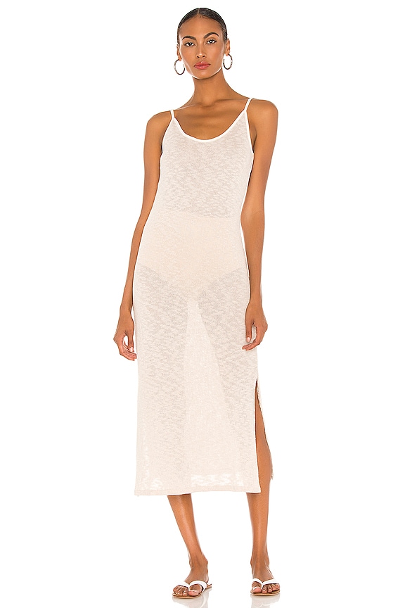 view 2 of 4 Midi Slip Dress in Natural Ivory