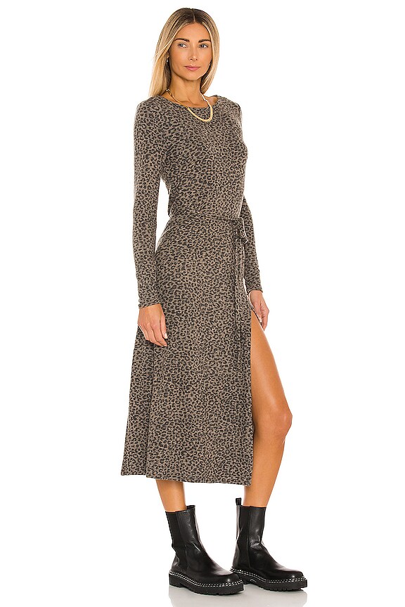 view 2 of 3 Sabrina Dress in Sable Leopard