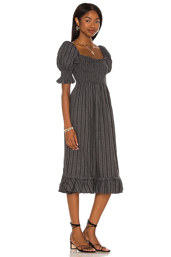 view 2 of 3 ROBE MI-LONGUE MARGRET in Black