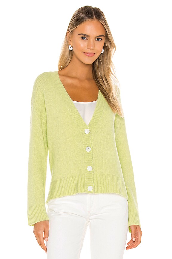 view 2 of 5 ZAYNE 가디건 in Lime Green