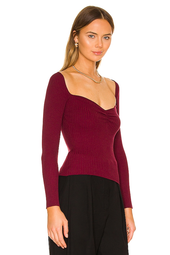 view 2 of 4 PULL SALONE in Burgundy