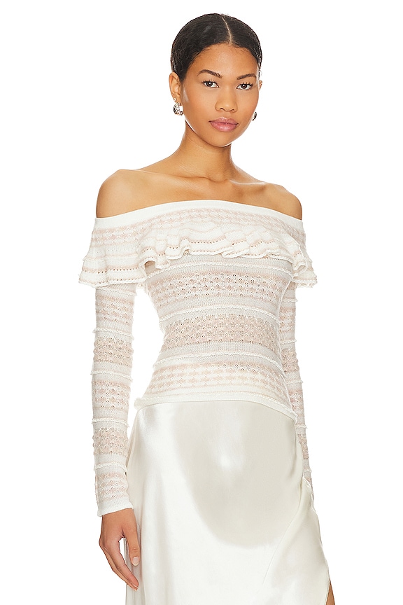 view 2 of 4 Sarva Top in Cream & Pink