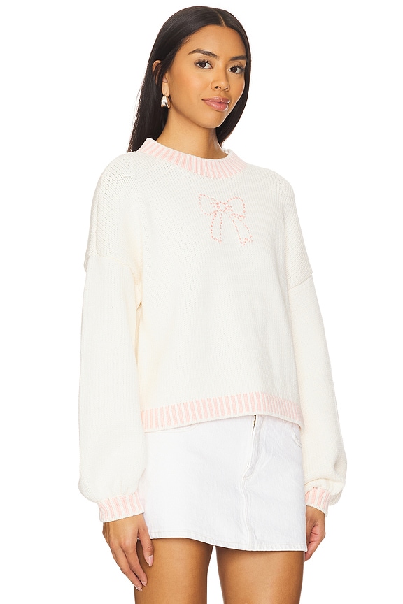 view 2 of 5 Rory Bow Sweater in Ivory Multi