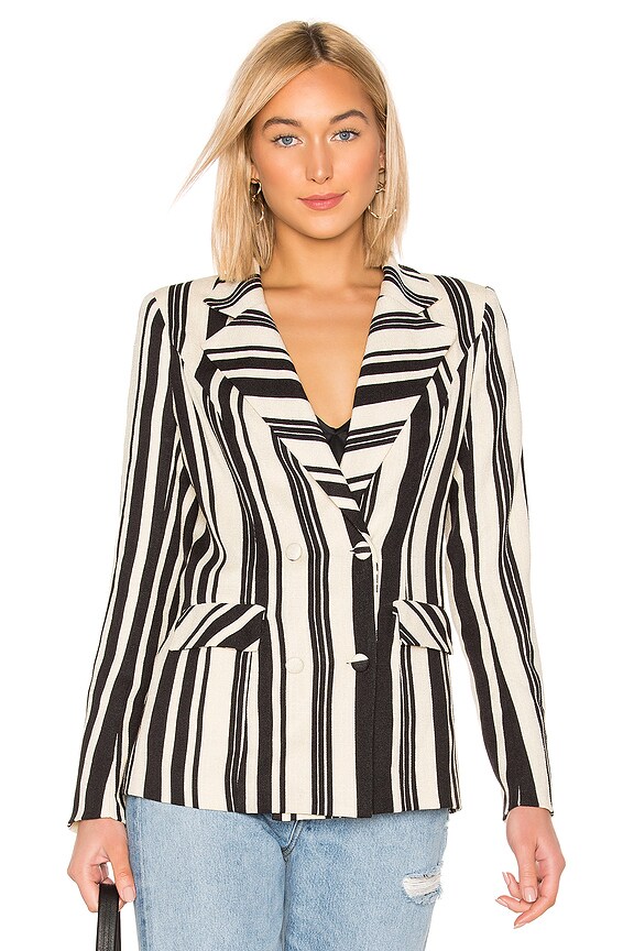 view 2 of 5 БЛЕЙЗЕР RHEA in Black Stripe