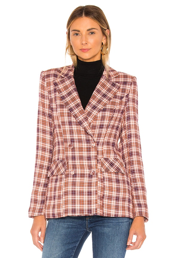 view 2 of 5 VESTE RHEA in Pink Plaid