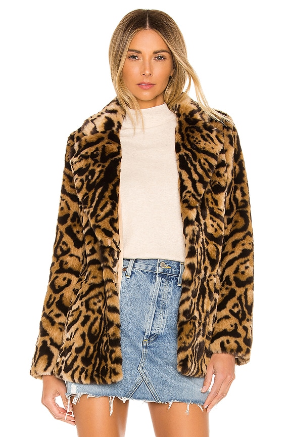 view 1 of 5 Stella Coat in Leopard