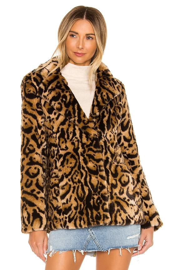 view 2 of 5 Stella Coat in Leopard