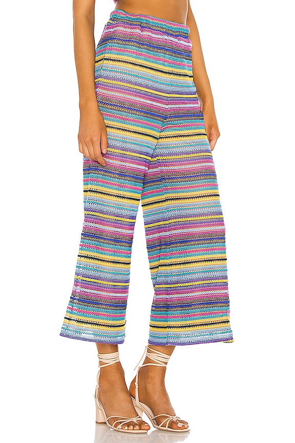 view 2 of 4 PANTALON TAILLE HAUTE REBECCA in Rainbow