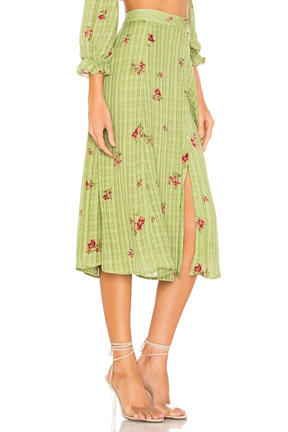 view 2 of 4 Sunday Skirt in Green Picnic