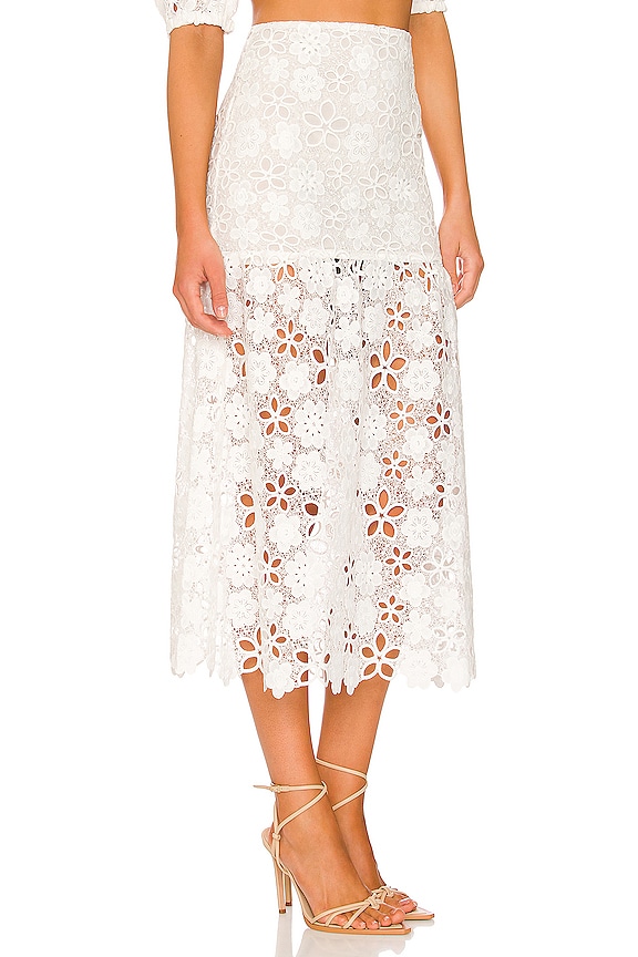 view 2 of 4 Neveya Midi Skirt in White