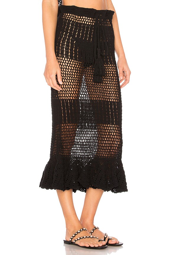 view 2 of 4 FALDA MIDI MIKAH in Black