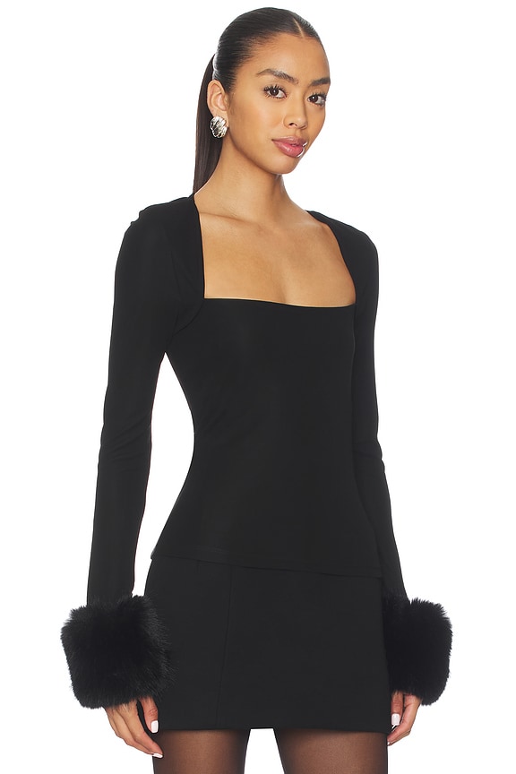 view 2 of 4 Daphine Top in Black