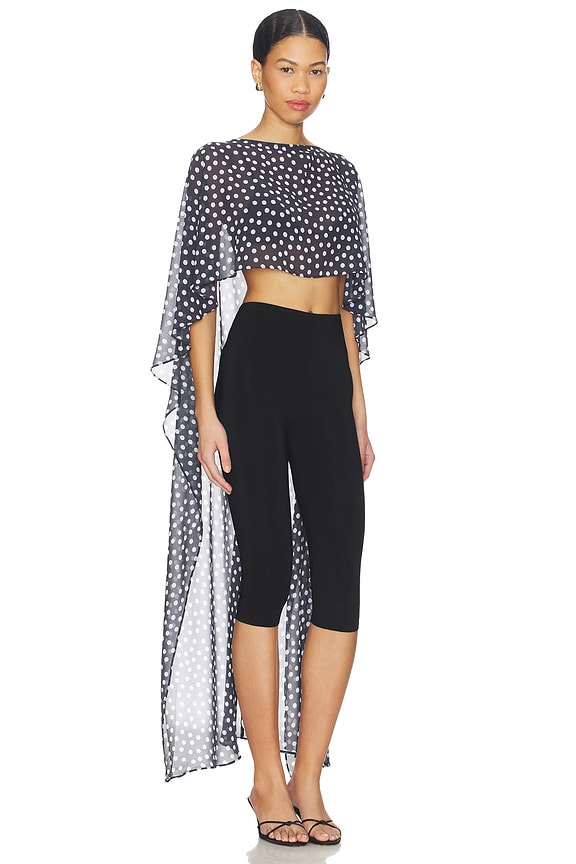 view 2 of 3 Lita Top in Black Polka Dot