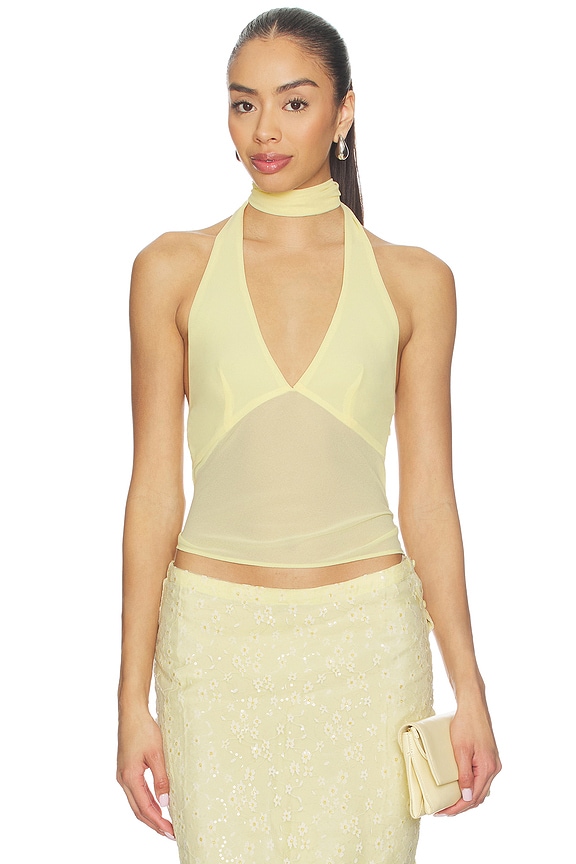 view 1 of 5 VESTIDO RIVIERA in Butter Yellow