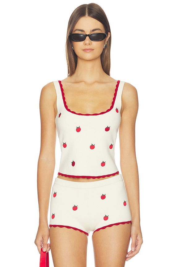 view 1 of 5 CAMISETA TIRANTES EMMILE in Ivory Multi