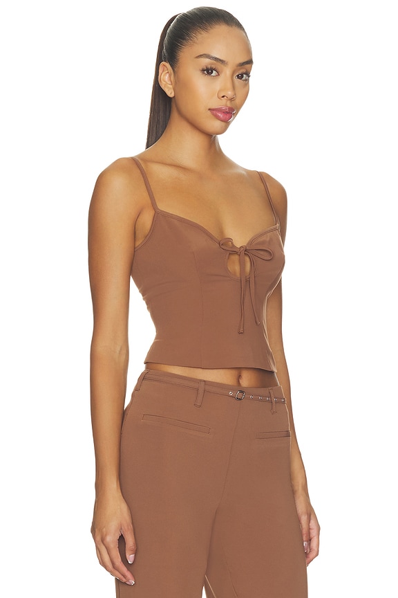 view 2 of 4 ANAIS トップ in Chocolate Brown