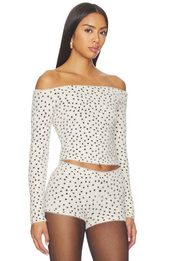 view 2 of 5 Shary Off The Shoulder Leopard Top in Light Leopard