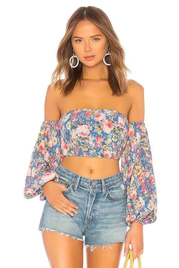Ruby Rube Tops MAJORELLE Ruby Top in Blue Multi | REVOLVE