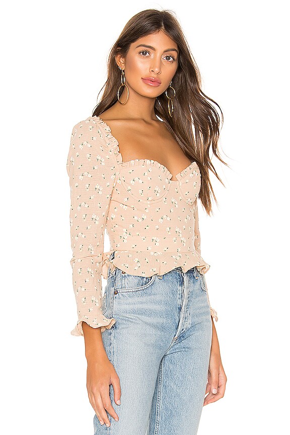 view 2 of 4 BLUSA CORIE in Tan Ditsy