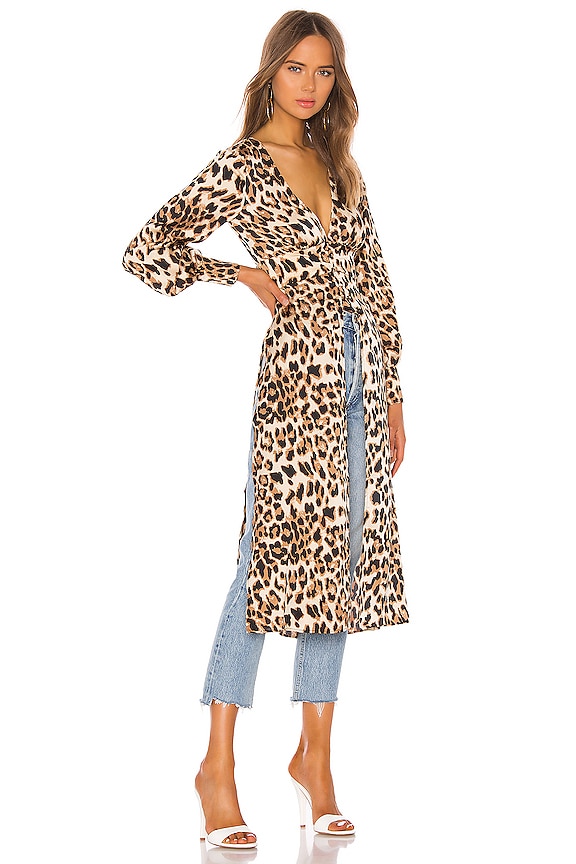 view 2 of 4 Amor Maxi Top in Tan Cheetah