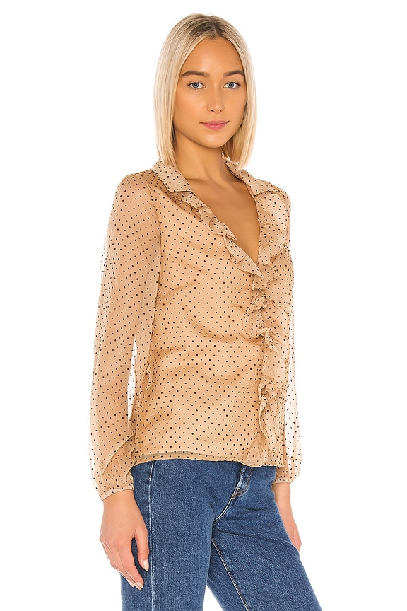 view 2 of 5 MARINA 탑 in Nude With Black Dot