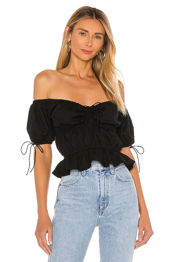 MAJORELLE Hearst Top in Black | REVOLVE