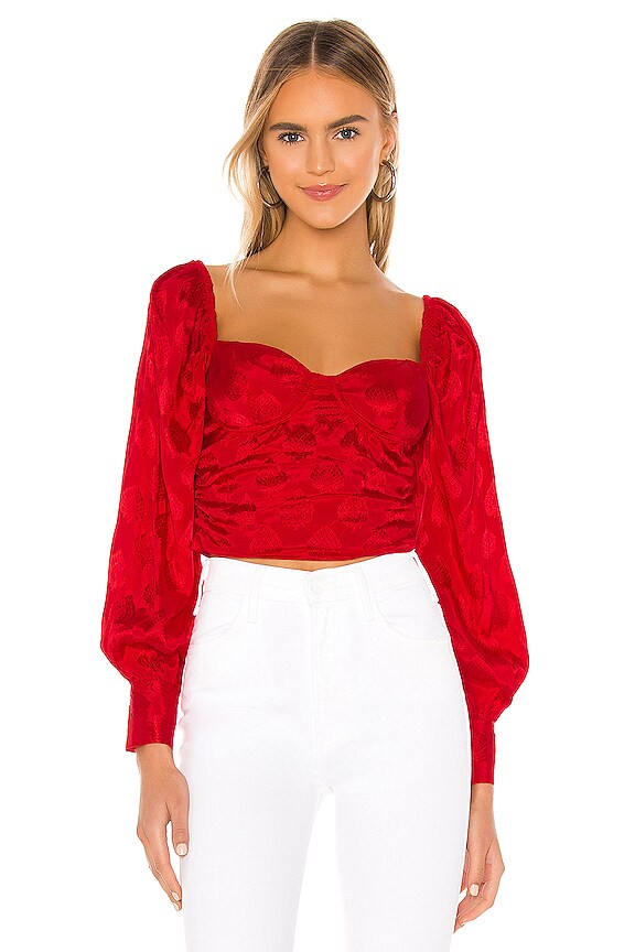 view 1 of 5 Emily Top in Red