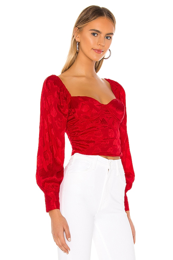 view 2 of 5 Emily Top in Red
