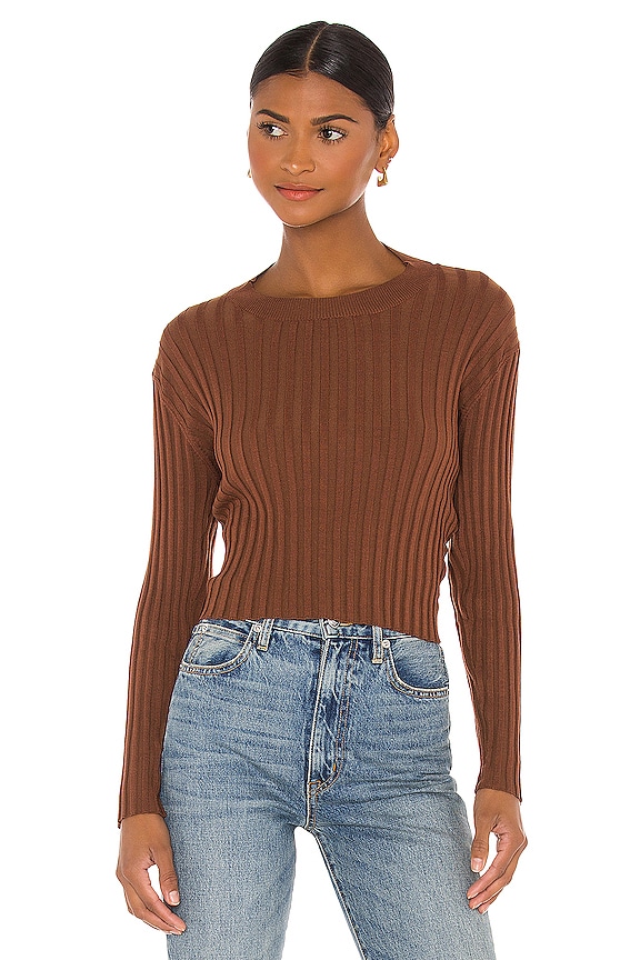 view 2 of 5 Lacie Twist Back Top in Chocolate Brown