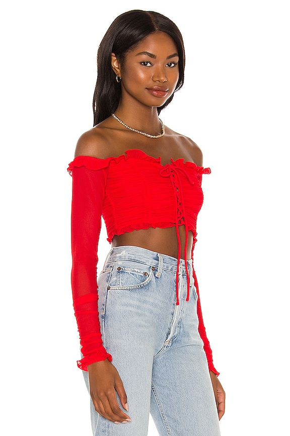 view 2 of 4 Bella Top in Red