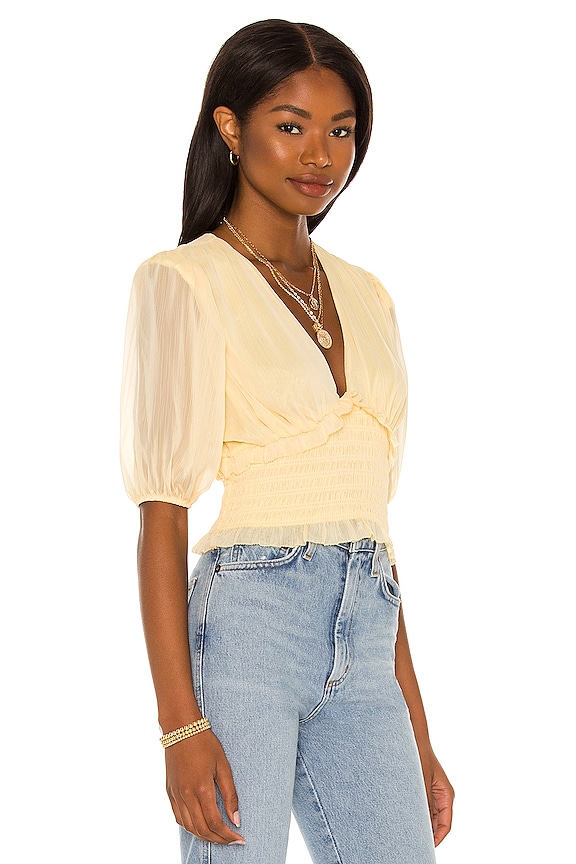 view 2 of 4 Lelani Top in Light Yellow