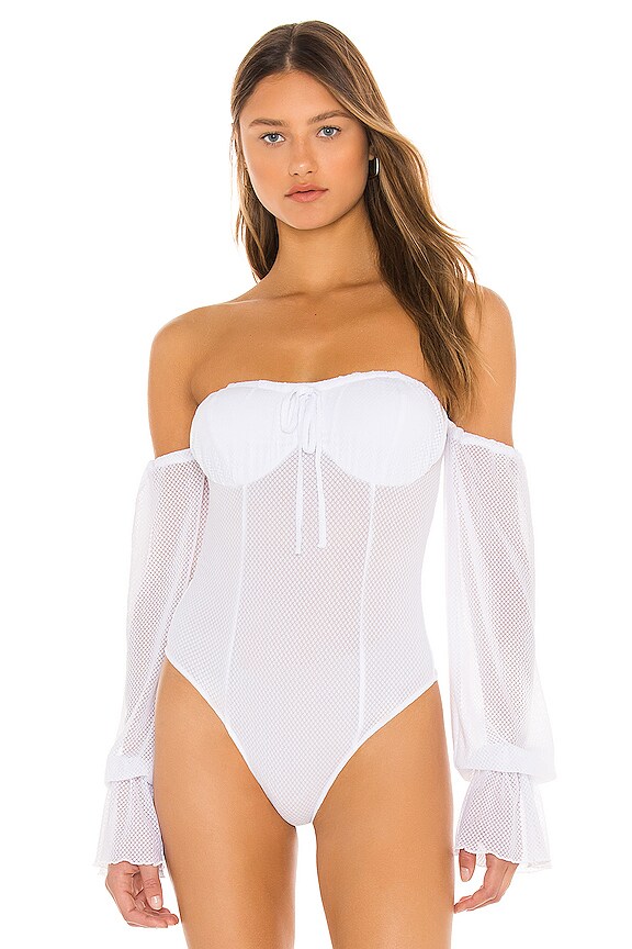 view 2 of 5 KAIA 바디수트 in White