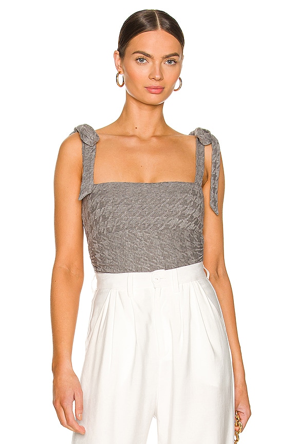 view 1 of 5 Lauren Bodysuit in Heather Grey