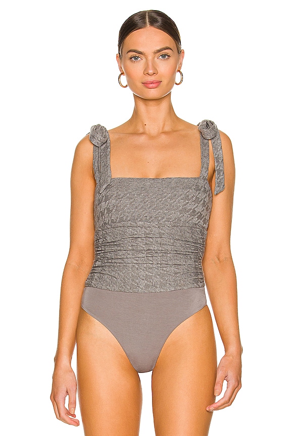 view 2 of 5 Lauren Bodysuit in Heather Grey