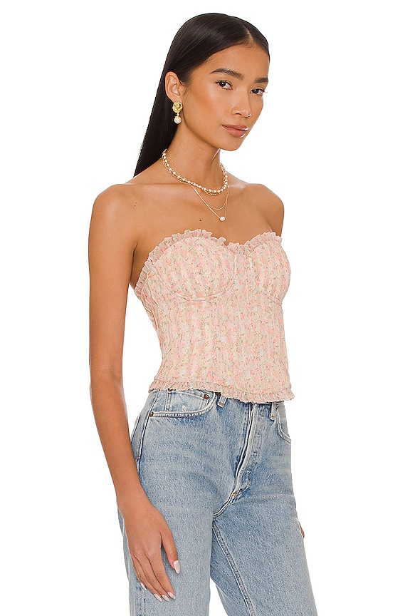 view 2 of 4 Ilaria Bustier Top in Multicolor Fairy