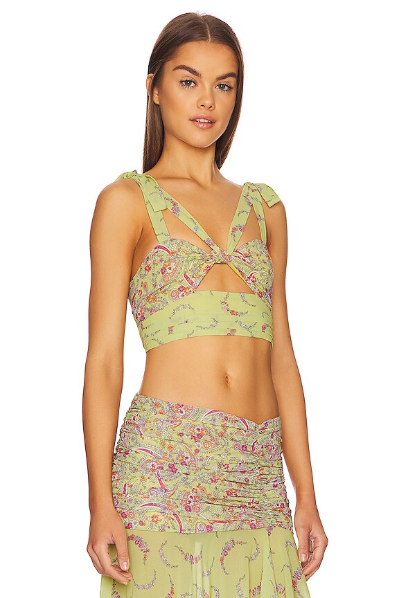 view 2 of 4 Tatiana Crop Top in Margarita Lime