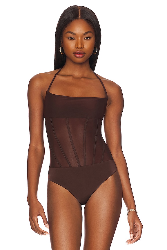 view 2 of 5 Marilyn Bodysuit in Chocolate