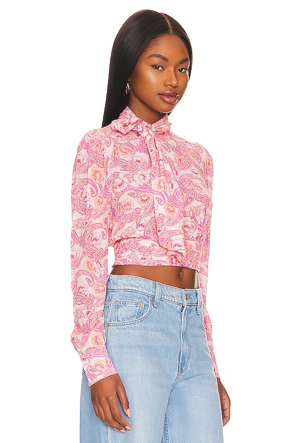 view 2 of 4 БЛУЗКА STELLA in Pink Paisley