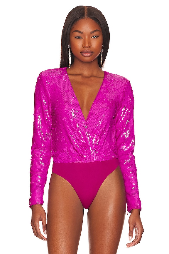 view 2 of 6 MALIA ボディスーツ in Hot Pink