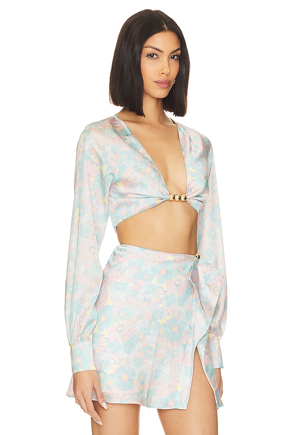 view 2 of 4 CRISSA トップ in Blue Watercolor