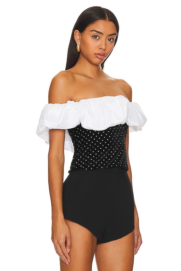 view 2 of 5 Juliette Top in Black & White