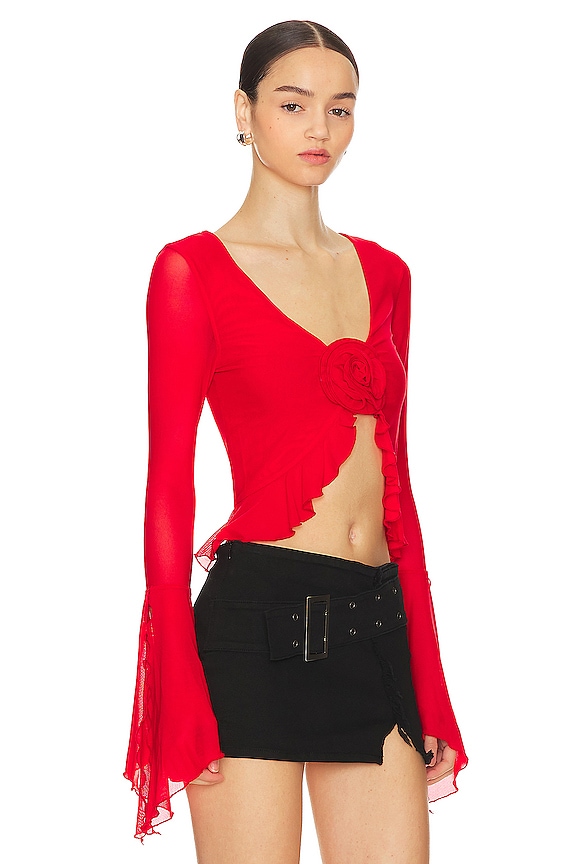 view 2 of 4 Val Top in Red