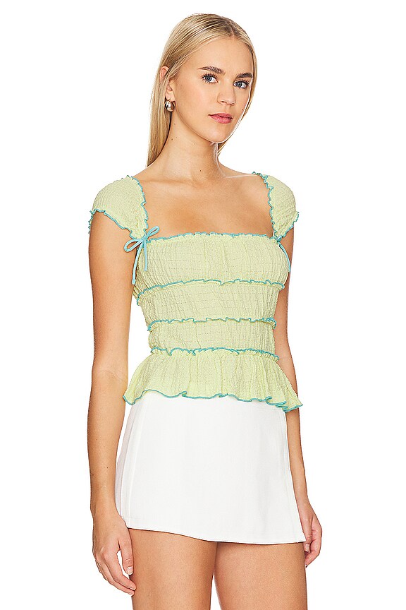 view 2 of 4 Mathilda Top in Lemon Yellow