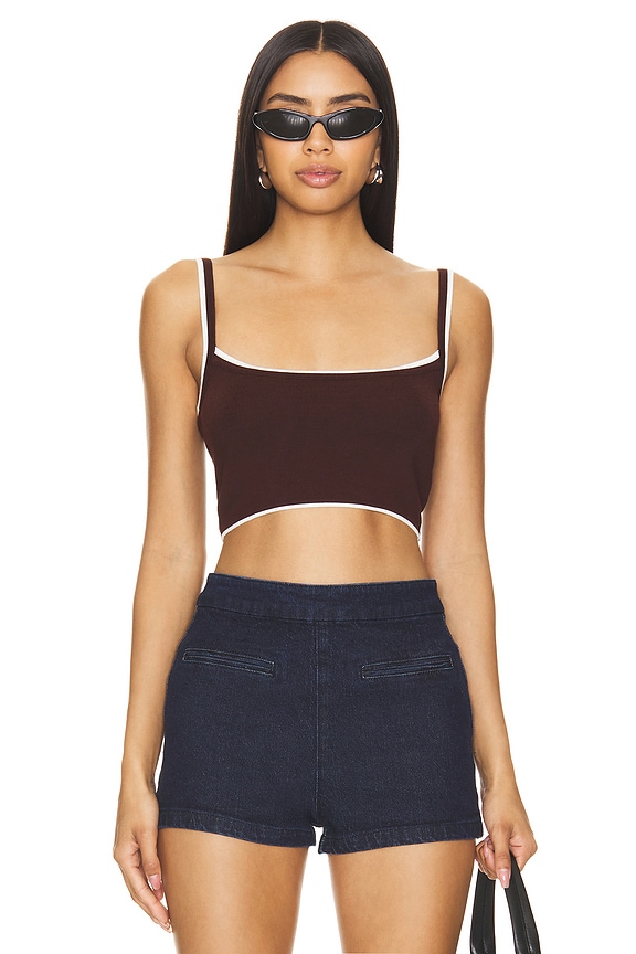 view 2 of 5 AMY 카디 세트 in brown